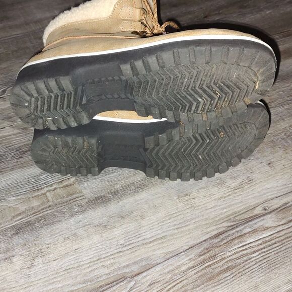 Jsport bluestone tan ankle boots faux fur lining Sz 7  EUC - Picture 8 of 8